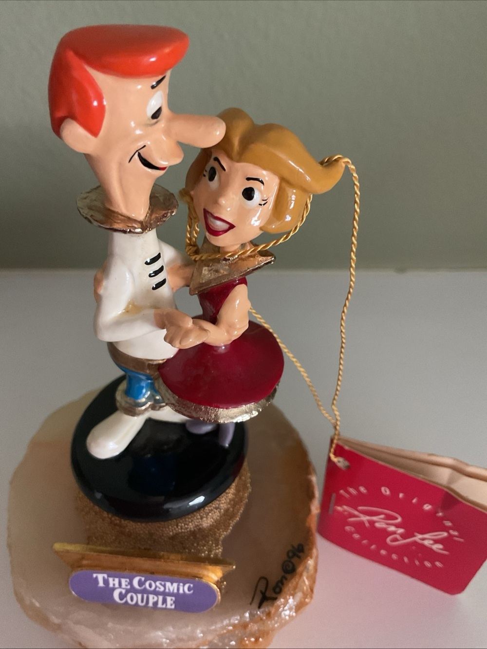 RARE 1996 Ron Lee Jetsons "Cosmic Couple" Signed #17/ 500 Onyx Base Figurine EXC